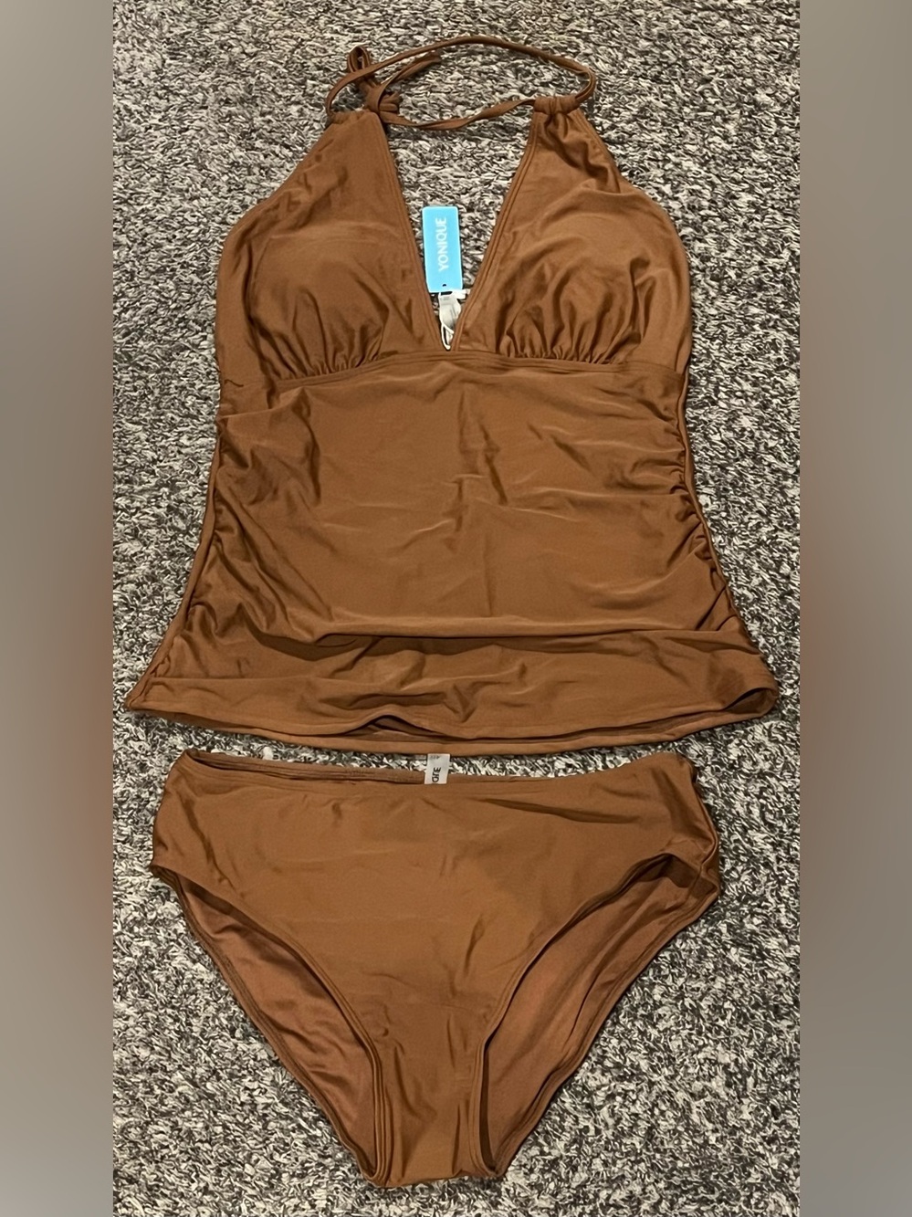 Younique Brown Tankini Bikini Set
